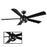 Modern Forms Orb 5-Blade 62" Fan, 3000K LED, Carbon Fiber