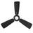 Modern Forms Mykonos 1-LT 3-Blade, Ceiling Fan, Black