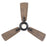 Modern Forms Mykonos 1-LT 3-Blade, Ceiling Fan, Black