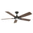 Modern Forms Mykonos 1-LT 5-Blade 3000K Ceiling Fan, Walnut - FR-W2008-60L-BZ-DW