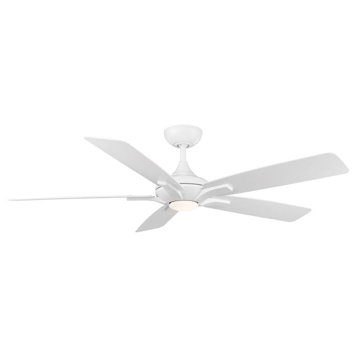 Modern Forms Mykonos 1 Light 5-Blade 3000K, Ceiling Fan, White - FR-W2008-60L-MW