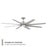 Modern Forms Roboto XL 70" 8 Blade Ceiling Fan