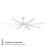 Modern Forms Roboto XL 70" 8 Blade Ceiling Fan