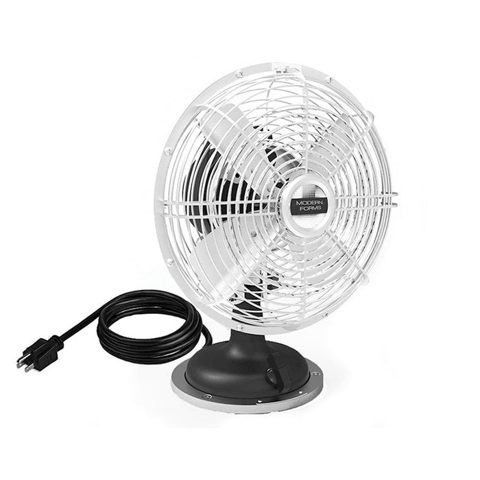 Modern Forms Oscillating Plug in Desk Fan in Black - FT-1820-8-BK