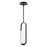 Modern Forms Rollins 16" LED Mini Pendant 3000K, Black/Alabaster - PD-26316-BK