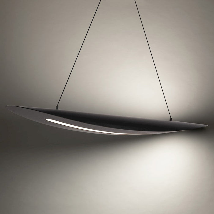 Modern Forms Black Jack 44" LED Linear Pendant 3000K, Black/White