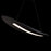 Modern Forms Black Jack 44" LED Linear Pendant 3000K, Black/White