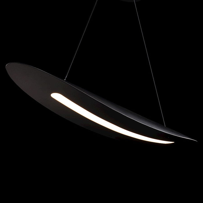 Modern Forms Black Jack 44" LED Linear Pendant 3000K, Black/White