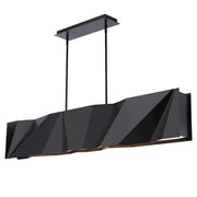 Modern Forms Intrasection 56" LED Chandelier 3000K, Black/White - PD-68356-BK