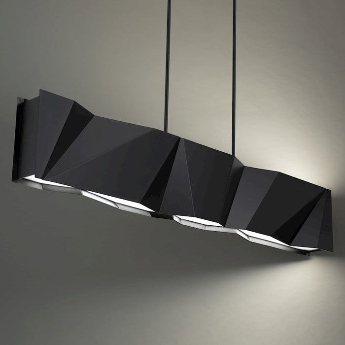 Modern Forms Intrasection 56" LED Chandelier 3000K, Black/White