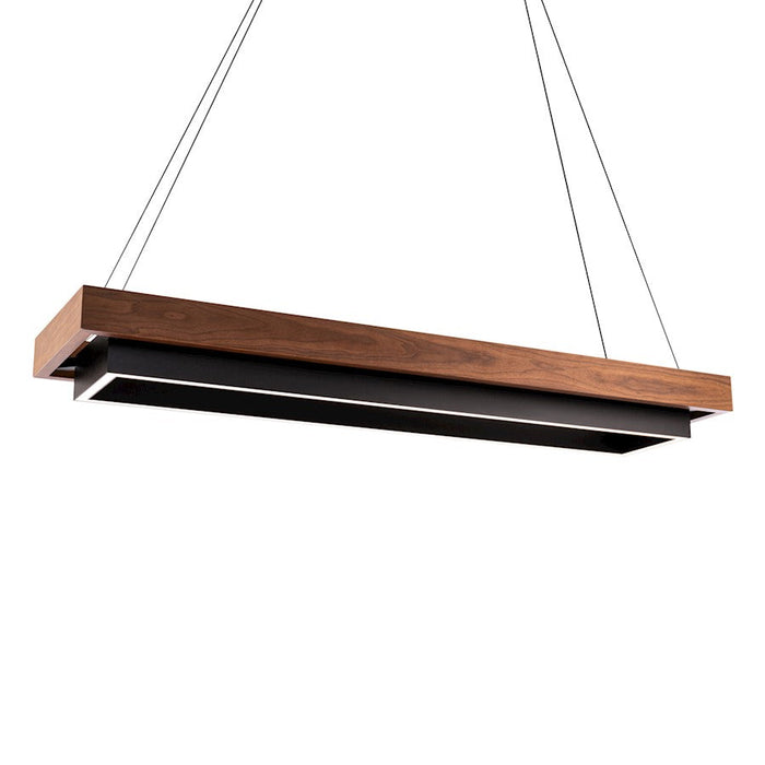 Modern Forms Hustler 54" LED Chandelier 3000K, Black Walnut/White