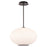 Modern Forms Illusion 16" LED Pendant 3000K, Black/Opal - PD-72316-30-BK