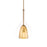 Modern Forms Helios 18" LED Mini Pendant 3000K, Bg/Clear/Gold