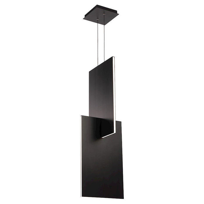 Modern Forms Amari 11" LED Mini Pendant 3000K, Black/White - PD-79032-BK