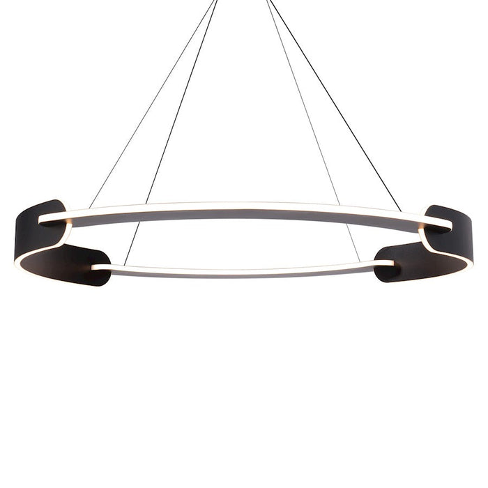 Modern Forms Ilios LED Round Pendant 3000K, Black/White