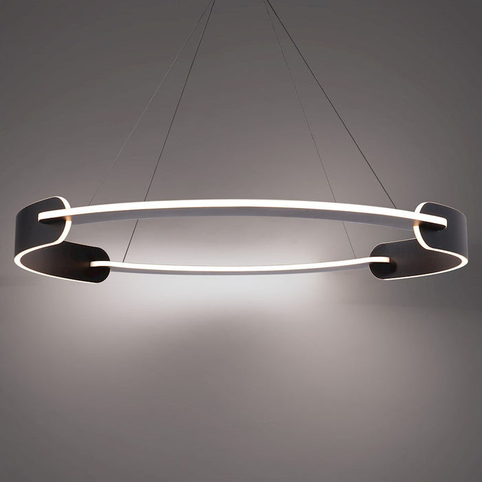 Modern Forms Ilios LED Round Pendant 3000K, Black/White