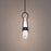 Modern Forms Ezra 4" LED Mini Pendant 3000K, Black/Clear/Hazy