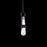 Modern Forms Ezra 4" LED Mini Pendant 3000K, Black/Clear/Hazy