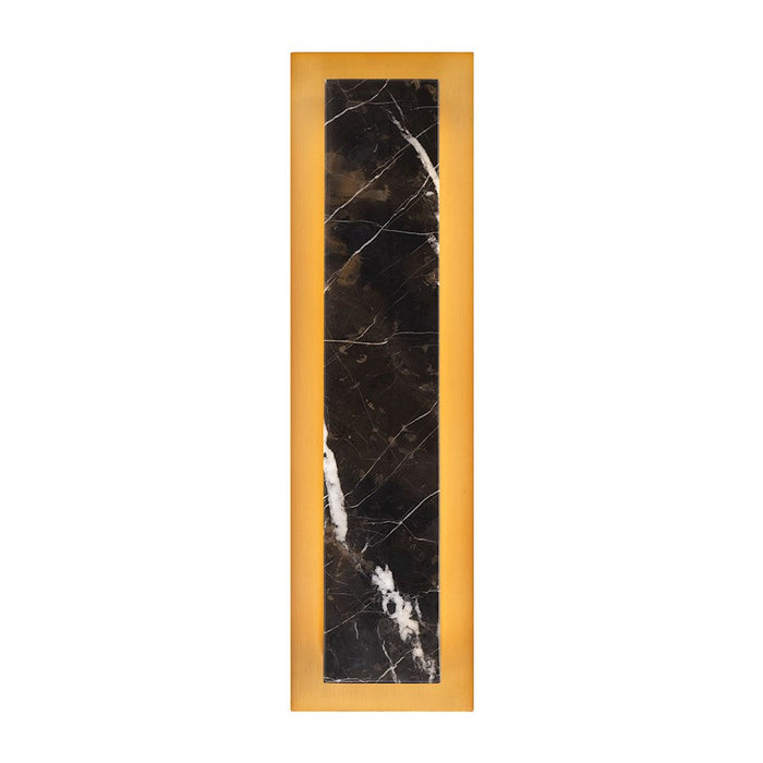 Modern Forms Zurich 18" LED Wall Sconce 3000K, Black/Aged Brass