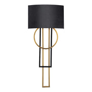 Modern Forms Sartre 32" LED Wall Sconce 3000K, Black/Aged Brass - WS-80332-BK-AB