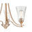 Millennium Lighting Natalie 3 Light Chandelier, Modern Gold/Clear - 1463-MG