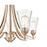 Millennium Lighting Natalie 5 Light Chandelier, Modern Gold/Clear - 1465-MG