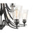 Millennium Lighting Natalie 9 Light Chandelier, Matte Black/Clear - 1469-MB