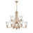 Millennium Lighting Natalie 9 Light Chandelier, Modern Gold/Clear - 1469-MG