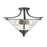 Millennium Natalie 3 Light 13" Semi-Flush Ceiling Mount, Clear