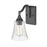 Millennium Lighting Caily 1 Light Wall Sconce, Matte Black/Clear - 2101-MB