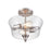 Millennium Lighting Caily 2 Light Semi-Flush Mount, Nickel/Seeded - 2110-BN