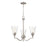 Millennium Lighting Caily 3 Light Chandelier, Brushed Nickel/Clear - 2113-BN