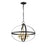 Millennium 4 Light 16.5" Pendant, Matte Black/Heirloom Bronze - 2384-MB-HBZ