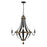 Millennium Ellijay 5 Light 33.5" Chandelier, Matte Black/Wood Tone - 2395-MB-WT