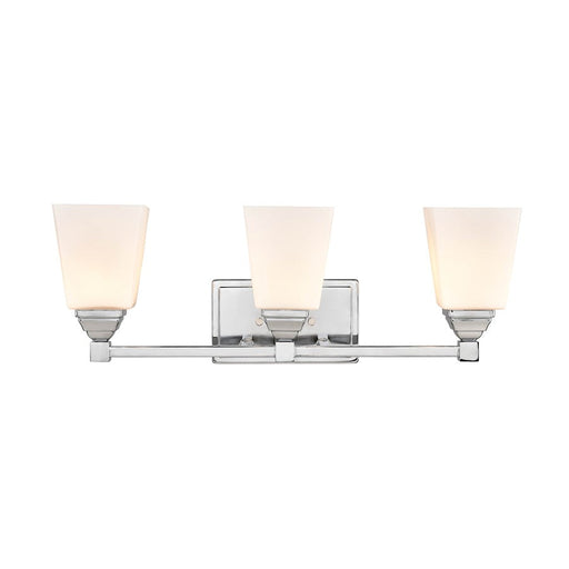 Millennium Lighting 3 Light 8.25" Vanity, Chrome/Clear - 26003-CH