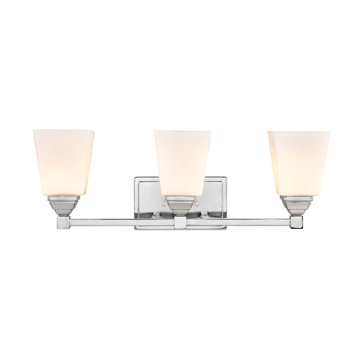 Millennium Lighting 3 Light 8.25" Vanity, Chrome/Clear - 26003-CH