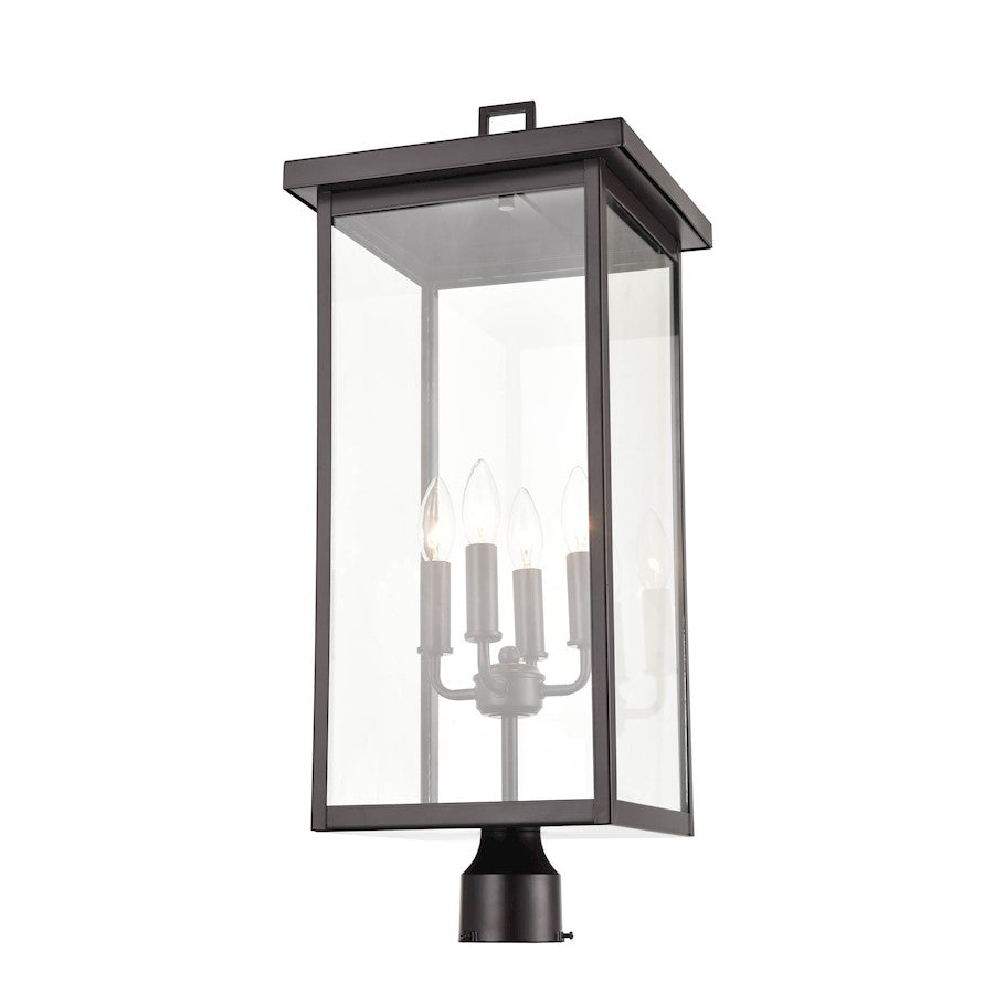 Millennium Barkeley 4 Light 30" Outdoor Post Lantern, Black - 2604-PBZ