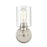 Millennium Lighting 1 Light 5" Wall Sconce, Brushed Nickel/Clear - 26301-BN