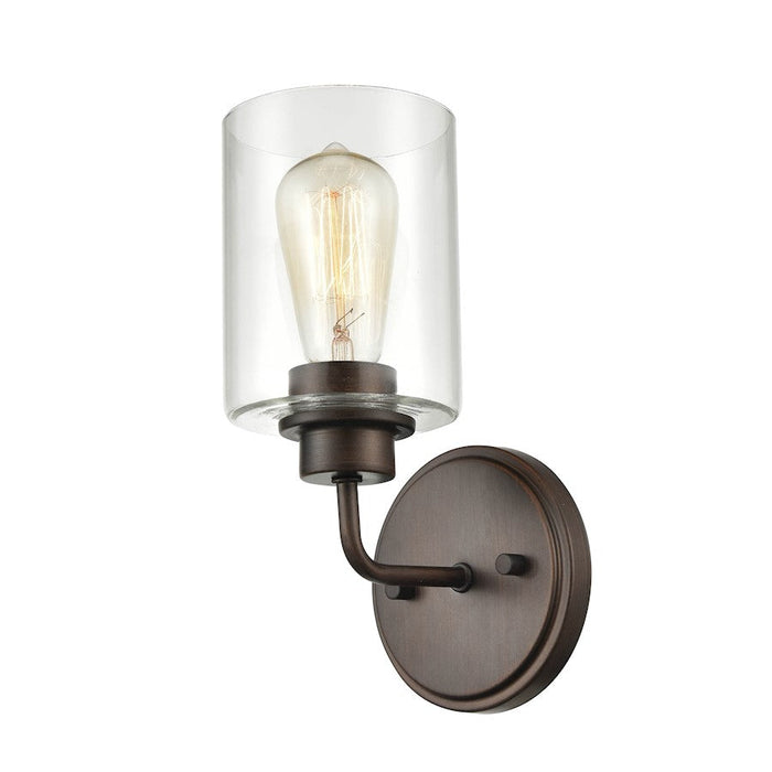 Millennium Lighting 1 Light Wall Sconce, Rubbed Bronze/Clear - 26301-RBZ