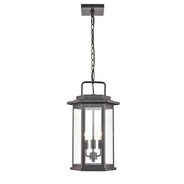 Millennium Lighting Ellis 3 Light Outdoor Hanging Lantern, BZ/Seed - 2687-PBZ