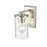 Millennium Lighting Verlana 1 Light Wall Sconce, Nickel/Clear