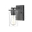 Millennium Lighting Verlana 1 Light Wall Sconce, Matte Black/Clear - 2701-MB