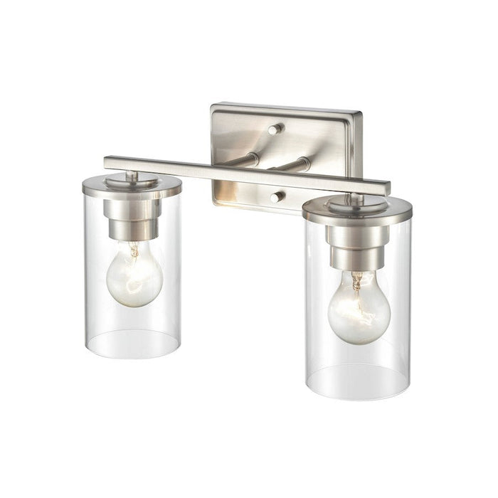 Millennium Lighting Verlana 2 Light Vanity Light, Nickel/Clear