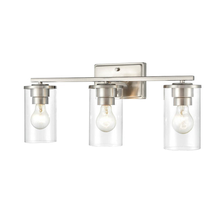 Millennium Lighting Verlana 3 Light Vanity Light, Nickel/Clear