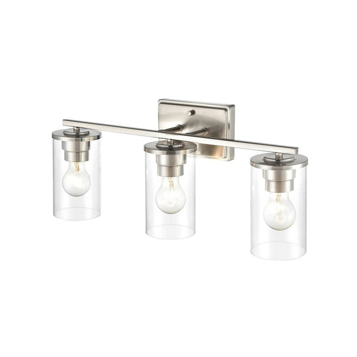 Millennium Lighting Verlana 3 Light Vanity Light, Nickel/Clear