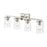 Millennium Lighting Verlana 4 Light Vanity Light, Brushed Nickel/Clear