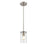 Millennium Lighting Verlana 1 Light Pendant, Brushed Nickel/Clear - 2711-BN