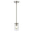 Millennium Lighting Verlana 1 Light Pendant, Brushed Nickel/Clear