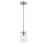 Millennium Lighting Verlana 1 Light Pendant, Brushed Nickel/Clear