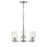 Millennium Lighting Verlana 3 Light Chandelier, Brushed Nickel/Clear